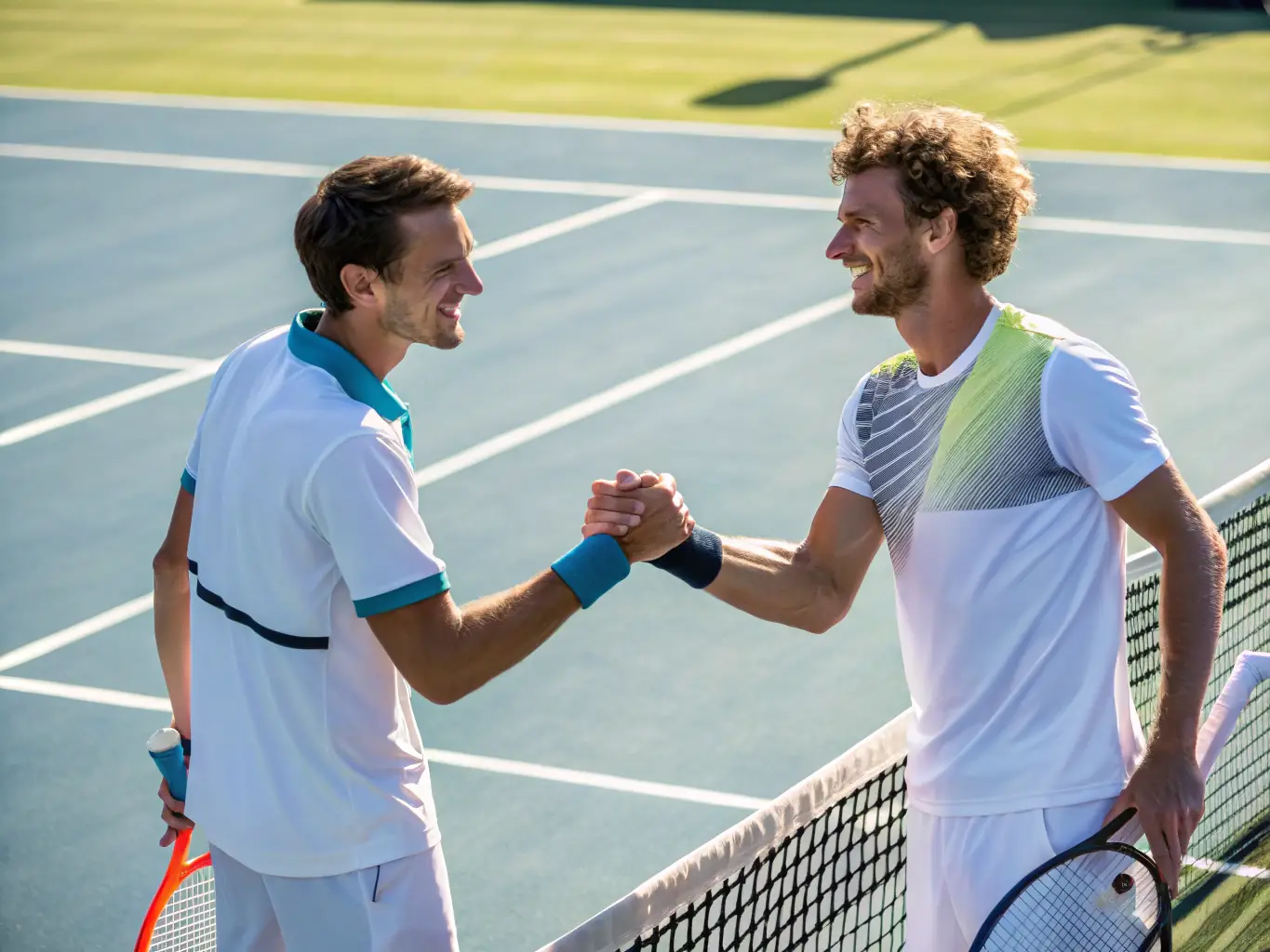 A photograph capturing the camaraderie and team spirit of members participating in a tennis tournament at ALT Léran, highlighting the sense of community.
